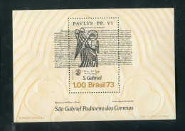 "BRASILIEN" 1973, Block 33 ** (50158) - Hojas Bloque