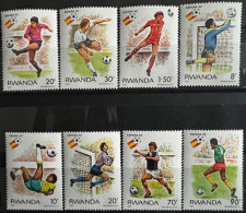 Rwanda - World Cup Spain 1982 Mi No 1179 - 1186 MNH - Unused Stamps