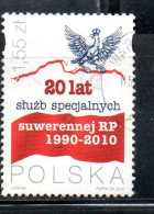 POLONIA POLAND POLSKA 2010 SPECIAL SERVICES OF REPUBLIC 1.55z USED USATO OBLITERE' - Used Stamps