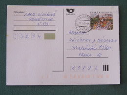 Czech Republic 2001 Stationery Postcard 5.40 Kcs Prague Sent Locally - Brieven En Documenten