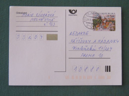 Czech Republic 2001 Stationery Postcard 5.40 Kcs Prague Sent Locally - Storia Postale