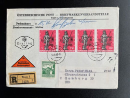 AUSTRIA 1963 REGISTERED LETTER VIENNA WIEN TO HAMBURG 30-08-1963 OOSTENRIJK OSTERREICH EINSCHREIBEN NACHNAHME - Cartas & Documentos