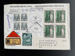 AUSTRIA 1964 REGISTERED LETTER VIENNA WIEN TO HAMBURG 25-05-1964 OOSTENRIJK OSTERREICH EINSCHREIBEN NACHNAHME - Covers & Documents