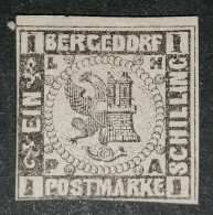 Old Germany,  Bergedorf 1 Sch 1861 Michel 2 Mint OG - Bergedorf