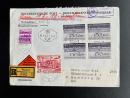 AUSTRIA 1965 REGISTERED LETTER VIENNA WIEN TO HAMBURG 08-11-1965 OOSTENRIJK OSTERREICH EINSCHREIBEN NACHNAHME - Briefe U. Dokumente