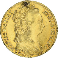 Brésil, Maria I, 6400 Reis, 1805, Rio De Janeiro, Or, TTB+, KM:226.1 - Brazilië