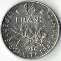 France - 1994 - KM 931 B - 1/2 Franc - XF - 1/2 Franc