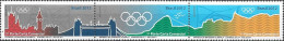 BRAZIL - STRIP OF THREE RIO'2016 SUMMER OLYMPIC GAMES, WAY FROM LONDON TO RIO 2015 - MNH - Estate 2016: Rio De Janeiro