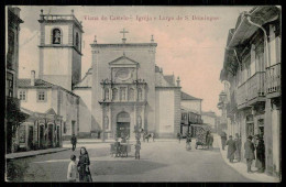 VIANA DO CASTELO - Igreja E Largo De S. Domingos ( Ed. Do Bazar Couto Viana) Carte Postale - Viana Do Castelo