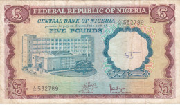 NIGERIA 5 POUNDS 1968 P-13a VF SERIES 10 ( 532789 ) - Nigeria