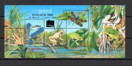 Australia 1999 Sheet Frogs/Birds/Bangkok Stamp Exhibition (Michel Block 34 I) MNH - Neufs
