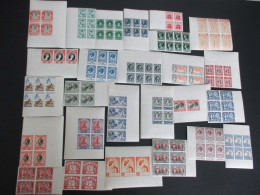 Lot Of Various Countries Blocks Being A Hialeah Reproduction Issue On Thick Paper Gummed Page For Study Only 3 RS - Etichette Di Fantasia