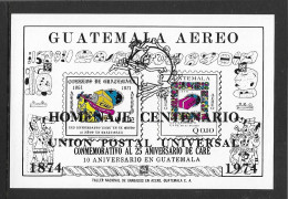 Guatemala 1974 Air. Cent Of UPU MS 999 - Guatemala