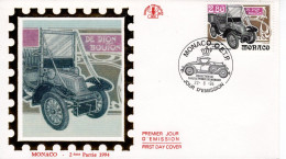 Monaco -  Collection De SAS Le Prince De Monaco - De Dion-Bouton   -  Envelope FDC Prémier Jour - Auto's