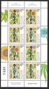 Bosnia Serbia 2017 Flora Industrial Plants Flowers Soya Cannabis Flax Sunflower, Mini Sheet MNH - Altri & Non Classificati