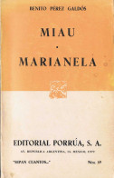 Miau. Marianela - Benito Pérez Galdós - Otros & Sin Clasificación