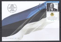 Estland 2024.Konstantin Päts 150. FDC. - Estland