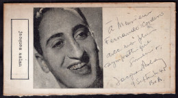 France - Circa 1940 - Actors - Jacques Aslan - Nestor Ibarra - Sign Photos - Personalidades Famosas