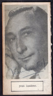 France - Circa 1940 - Actors - Jean Paul Moulinot - Jean Landret - Sign Photos - Célébrités