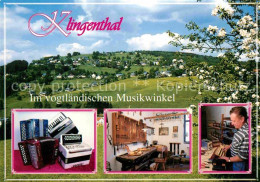 72696697 Klingenthal Vogtland Panorama Aschberg Baumbluete Musikinstrumente Scha - Klingenthal