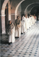 CARTOLINA  B21 ROMA,LAZIO-ABBAZIA DELLE TRE FONTANE-MOMENTO DI VITA MONASTICA-STORIA,MEMORIA,CULTURA,NON VIAGGIATA - Iglesias