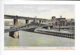 HIGH LEVEL & SWING BRIDGE. NEWCASTLE ON TYNE. - Newcastle-upon-Tyne