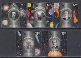 2019 New Zealand Space Pioneers EMBOSSED Complete Set Of 5 MNH @ BELOW FACE VALUE - Nuevos