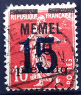MEMEL                          N° 34     (Cat. Michel)                       OBLITERE - Memelland 1923
