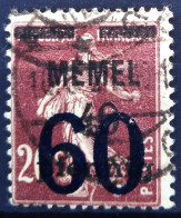 MEMEL                          N° 35     (Cat. Michel)                       OBLITERE - Memel (Klaïpeda) 1923