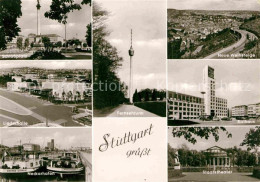 72693166 Stuttgart Fernsehturm Weinsteige Staatstheater Rathaus Neckarhafen Lied - Stuttgart