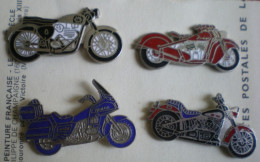 PIN'S  Motos Diverses, Lot De 4 Pièces. - Motorbikes