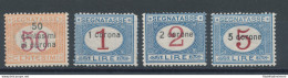 1922 Dalmazia, Segnatasse N° 1/4 , 4 Valori MNH** - Andere & Zonder Classificatie