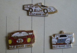 PIN'S  AUTOMOBILE Le Mans, Lot De 3 Pièces Années 1967, 1976, 1980. - Rally