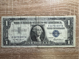 USA. 1 Dollar Silver Certificate ，VF Condition，1957 - Silver Certificates (1928-1957)