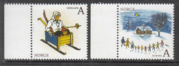 2010 Norway Children's Literature Books Europa GOLD Complete Set Of 2 MNH @ BELOW FACE VALUE - Unused Stamps