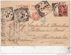 1904  CARTOLINA CON ANNULLO  PIZZO    CATANZARO - Stamped Stationery