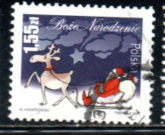 POLONIA POLAND POLSKA 2011 CHRISTMAS SANTA CLAUS 1.55z USED USATO OBLITERE' - Gebraucht