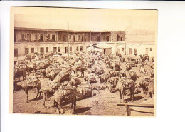 CENTRAL ASIA  Turkmenistan Ashgabat TYPES  IN A CARAVANSERAI AT THE RUSSIAN BAZAAR - Turkmenistán