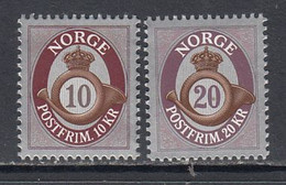 2013 Norway Posthorn Definitives   Complete Set Of 2 MNH @ BELOW FACE VALUE - Unused Stamps