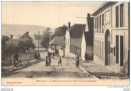 BEAURIEUX LA MAIRIE ET LA RUE DU PAVE VUE PLONGEANTE - Otros & Sin Clasificación