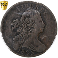 États-Unis, Cent, Draped Bust, 1803, Philadelphie, Small Date, Cuivre, PCGS - 1796-1807: Draped Bust (Busto Drapeggiato)