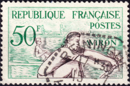 FRANCE - 1953 TàD Hexag. "REININGUE / HAUT-RHIN" (Type F7 Des Agences Postales) Sur Yv.964 50fr Aviron - Gebruikt