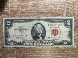 USA. 2  Dollars United States Note ，VF Condition，1963 - Biglietti Degli Stati Uniti (1928-1953)