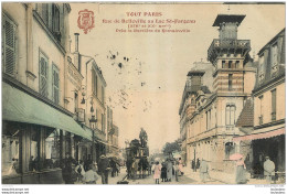 PARIS  SERIE TOUT PARIS RUE DE BELLEVILLE AU LAC ST FARGEAU PRES BARRIERE DE ROMAINVILLE - District 20