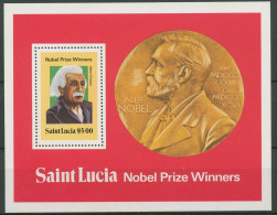 St. Lucia 1980 Nobelpreis Albert Einstein Block 22 Postfrisch (C94057) - St.Lucie (1979-...)