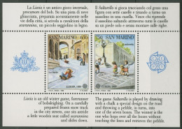 San Marino 1989 Europa CEPT Kinderspiele Block 12 Postfrisch (C90436) - Blocks & Sheetlets