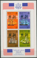 Turks- Und Caicos-Inseln 1976 Unabhängigkeit Amerika Block 6 Postfrisch (C94656) - Turks & Caicos