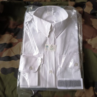 Chemise Blanche Avec Patte D'épaule  Armée Française _M390 - Equipement