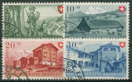 Schweiz 1948 Pro Patria Berufe Landhäuser 508/11 Gestempelt - Gebraucht