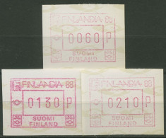 Finnland ATM 1988 FINLANDIA '88 Satz 60/130/210, ATM 4.1 S Postfrisch - Viñetas De Franqueo [ATM]